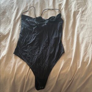 Abercrombie & Fitch Cowl Neck Black Bodysuit